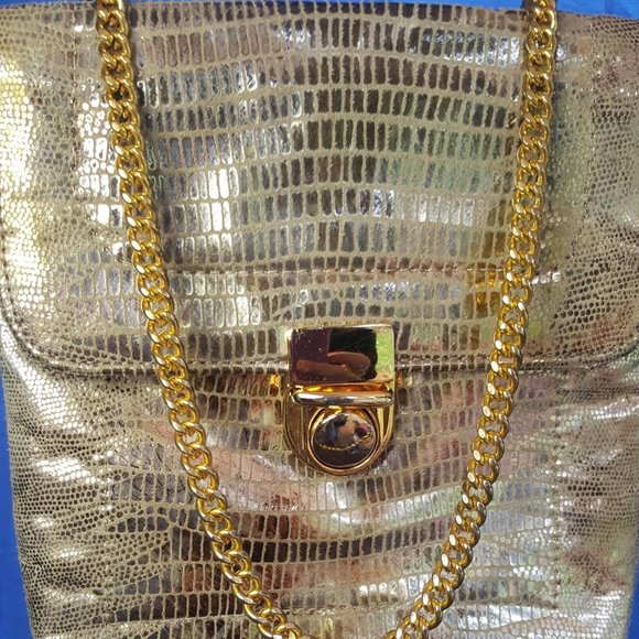 Bags by Pinky...gold gam bag - Picture 2 of 4